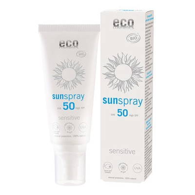 Eco Cosmetics Solspray Sensitiv SPF 50, 100 ml - Eco Cosmetics