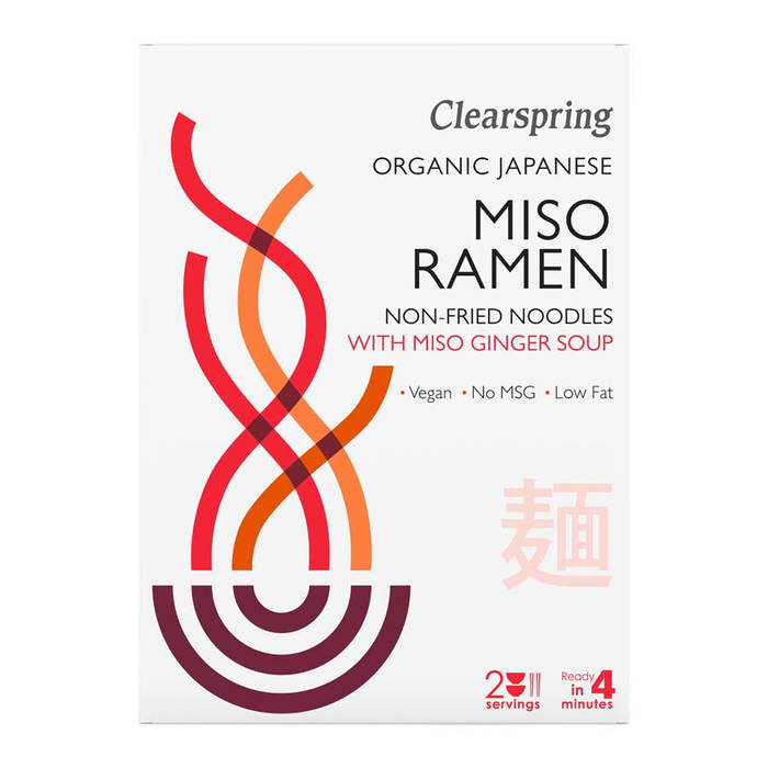 Ramen Nudlar Miso & Ingefära, 210 g ekologisk - Clearspring