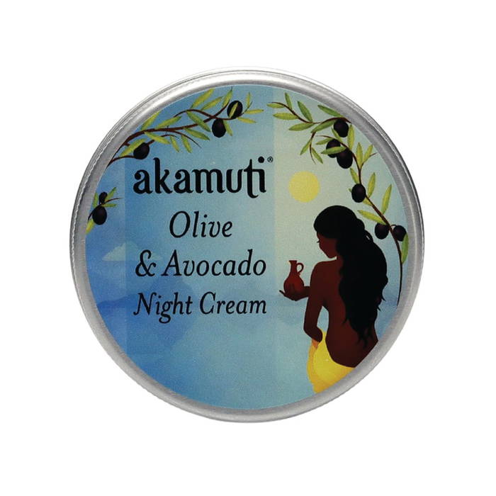 Nattkräm Olive & Avocado Night Cream, 50ml - Akamuti