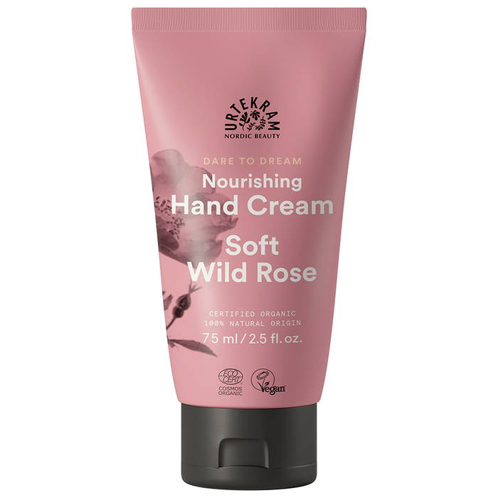 Soft Wild Rose Hand Cream, 75ml - Urtekram Beauty