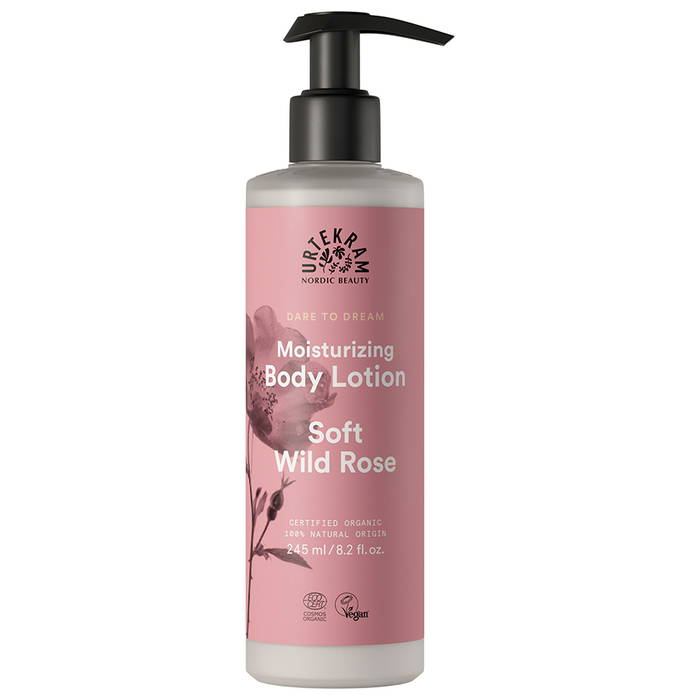 Soft Wild Rose Body Lotion, 245ml - Urtekram Beauty