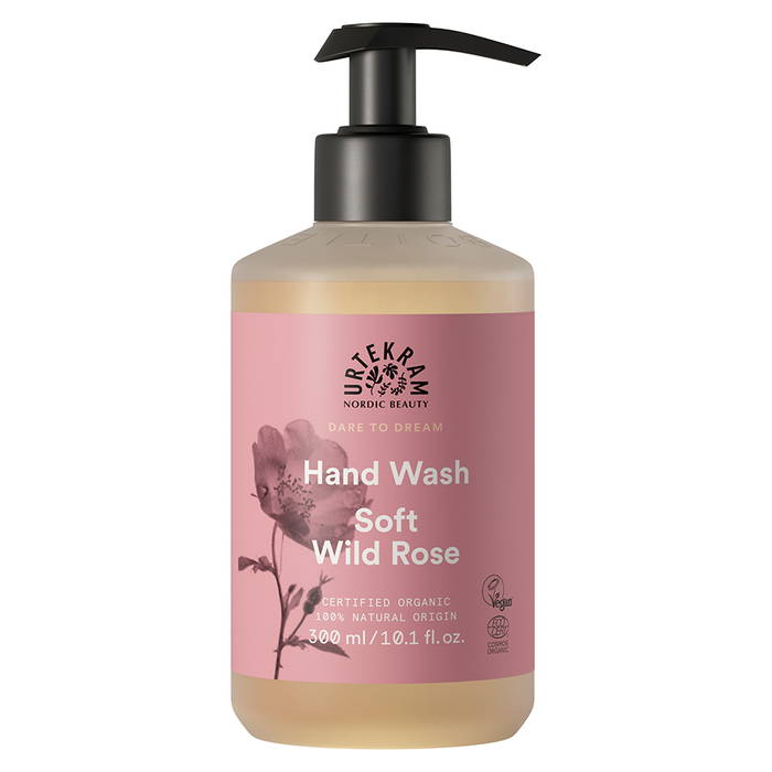 Soft Wild Rose Hand Wash, 300ml - Urtekram Beauty