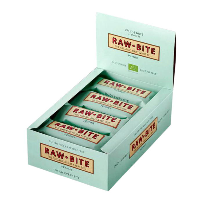 Frukt- & Nötbar Jordnöt, 50 g ekologisk - Rawbite