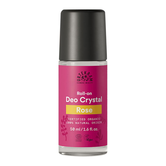 Rose Deo Crystal, 50ml roll-on - Urtekram Beauty