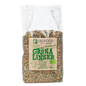 Linser Gröna, 500 g ekologisk - Biofood