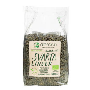 Linser Svarta, 500 g ekologisk - Biofood