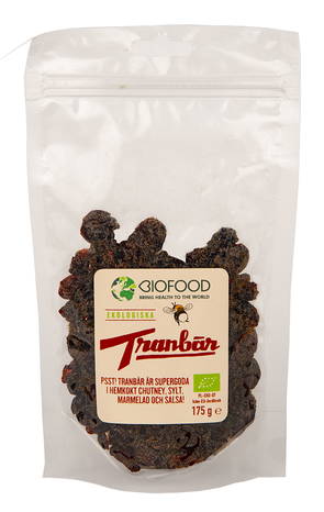 Tranbär, 175g ekologisk - Biofood