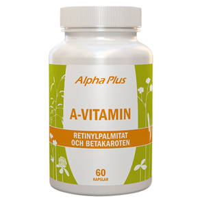 A-vitamin, 60 kapslar - Alpha Plus