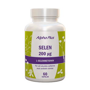 Selen 200µg, 60 kapslar - Alpha Plus