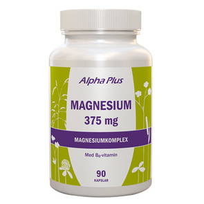 Magnesium 375 mg, 90 kapslar - Alpha Plus