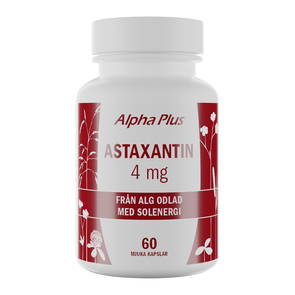 Astaxantin 4mg, 60 kapslar - Alpha Plus