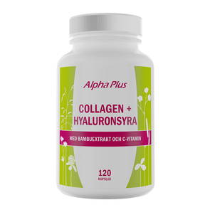 Collagen + Hyaluronsyra, 120 kapslar - Alpha Plus