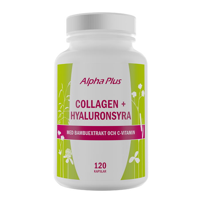 Collagen + Hyaluronsyra, 120 kapslar - Alpha Plus