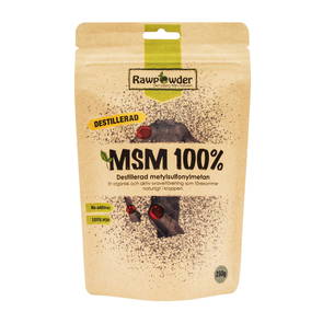 MSM destillerad, 250g pulver - Rawpowder