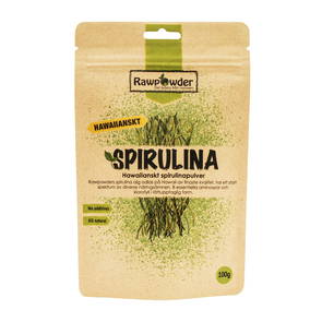 Hawaiiansk Spirulina, 100g pulver - Rawpowder