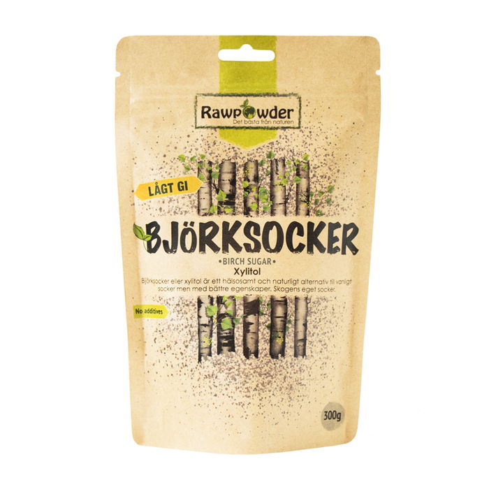 Björksocker Xylitol, 300g - Rawpowder