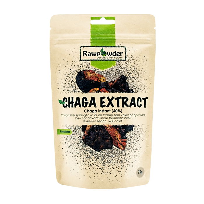 Chaga instant 40% extrakt, 75g - Rawpowder