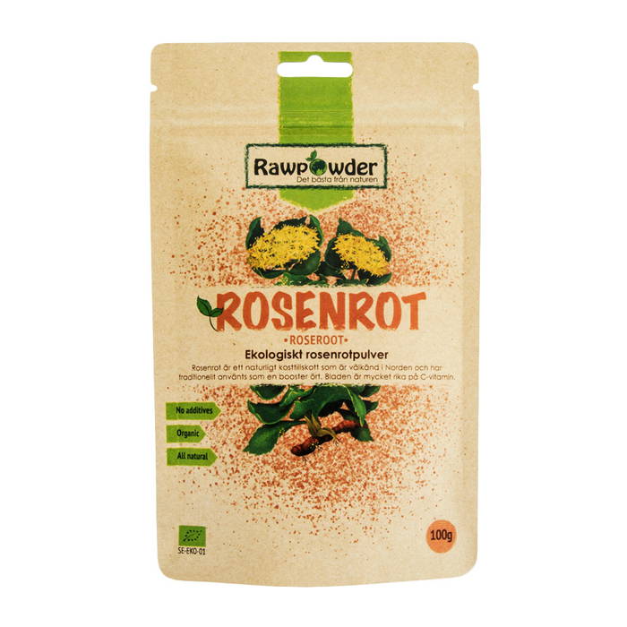 Rosenrot, 100g pulver ekologisk - Rawpowder