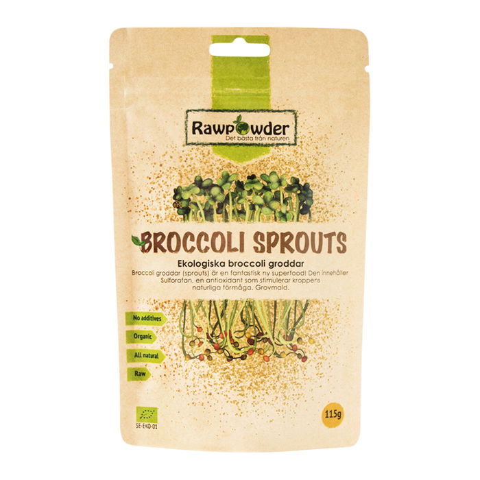 Broccoli Sprouted, 115g ekologisk - Rawpowder