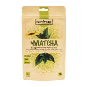 Matcha pulver, 100g ekologisk - Rawpowder