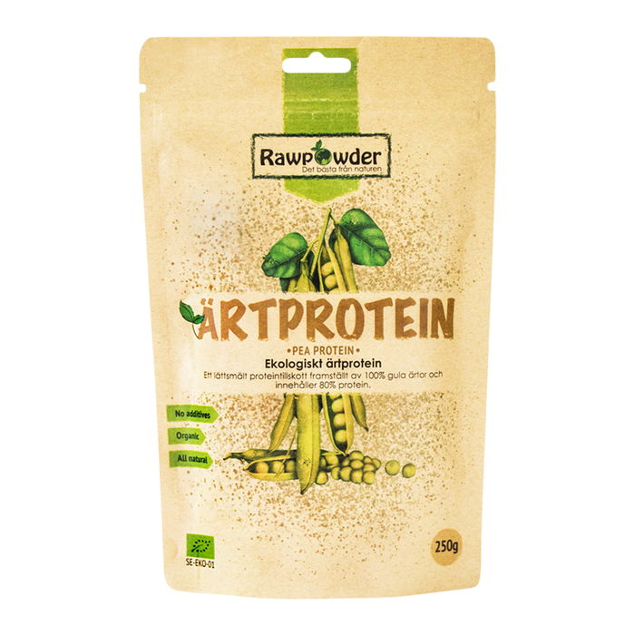 Ärtprotein, 250g ekologisk - Rawpowder