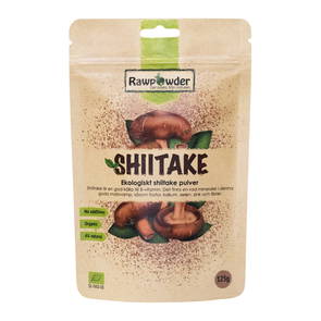 Shiitake Pulver, 125g ekologisk - Rawpowder