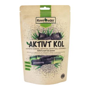 Aktivt Kol Pulver, 100g - Rawpowder