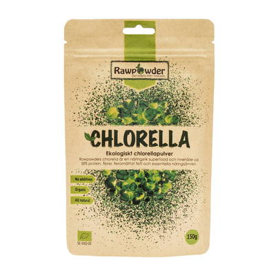 Chlorella pulver, 150g ekologisk - Rawpowder