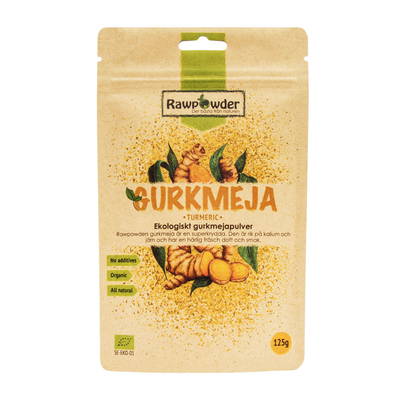 Gurkmeja, 125g pulver ekologisk - Rawpowder