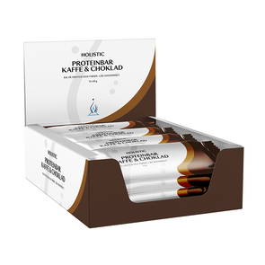 Proteinbar Kaffe & Choklad, 12 x 55 g - Holistic