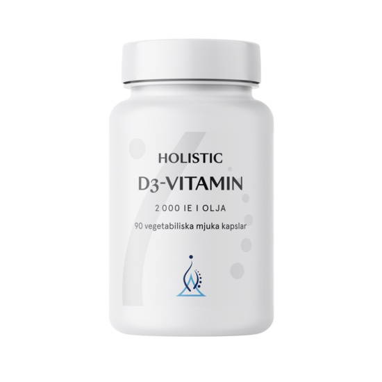 D-vitamin i kokosolja, 90 kapslar - Holistic