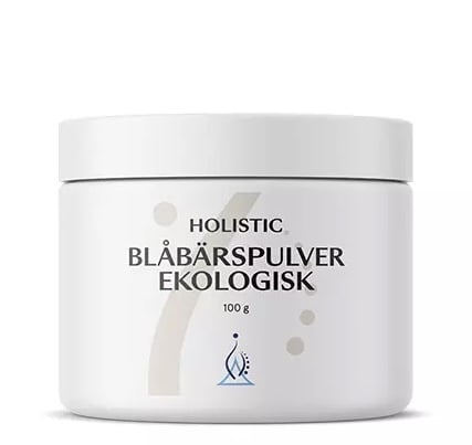 Blåbärspulver, 100 g ekologisk - Holistic