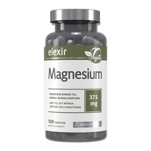 Magnesium 375 mg, 120 tabletter - Elexir Pharma