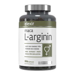 Maca L-arginin, 180 kapslar - Elexir Pharma