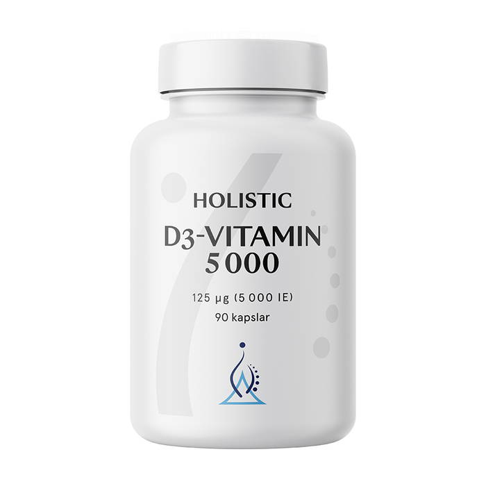 D3-vitamin 5000, 125 mg 90 kapslar - Holistic