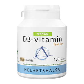 Vegan D3-vitamin 50 µg, 100 kapslar - undefined