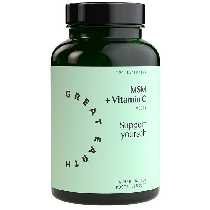 MSM + Vitamin C, 120 tabletter - Great Earth