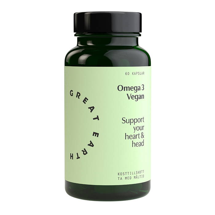 Omega 3 Vegan, 60 kapslar - Great Earth