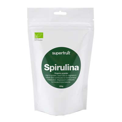 Spirulina pulver, 200g ekologisk - Superfruit