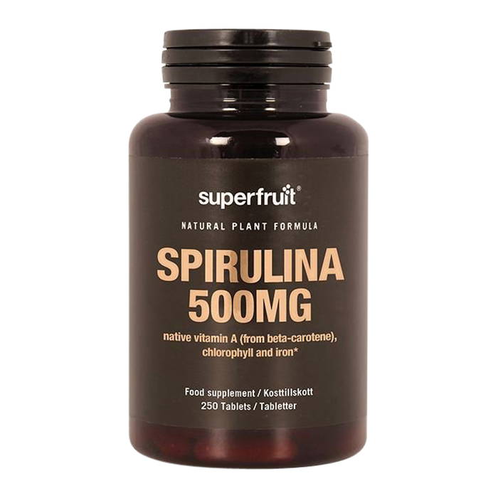 Spirulina, 250 tabletter ekologisk - Superfruit