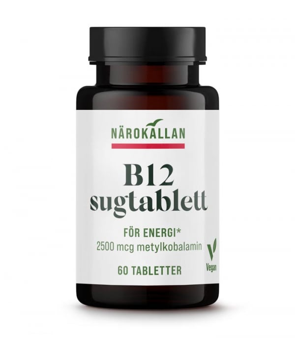 B12, 60 sugtabletter - Närokällan