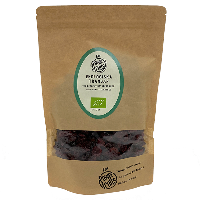 Tranbär, 500 g ekologisk - Powerfruits