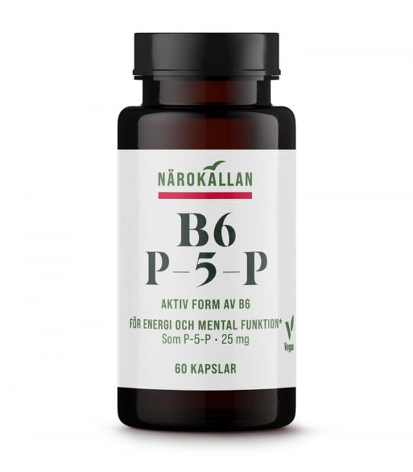 B6 P5P 25 mg, 60 kapslar - undefined