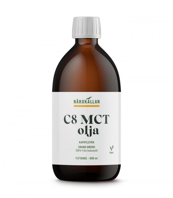 C8 MCT Olja, 500 ml - Närokällan