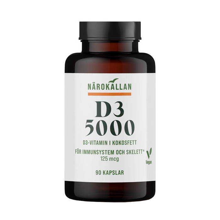 D3 5000 Vegan, 90 kapslar - Närokällan