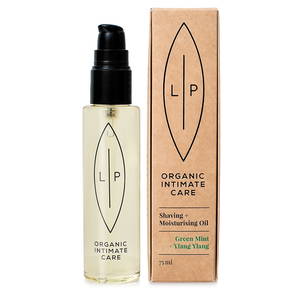 Shaving Oil Mint + Ylang Ylang, 75ml ekologisk - Lip Organic Intimate Care