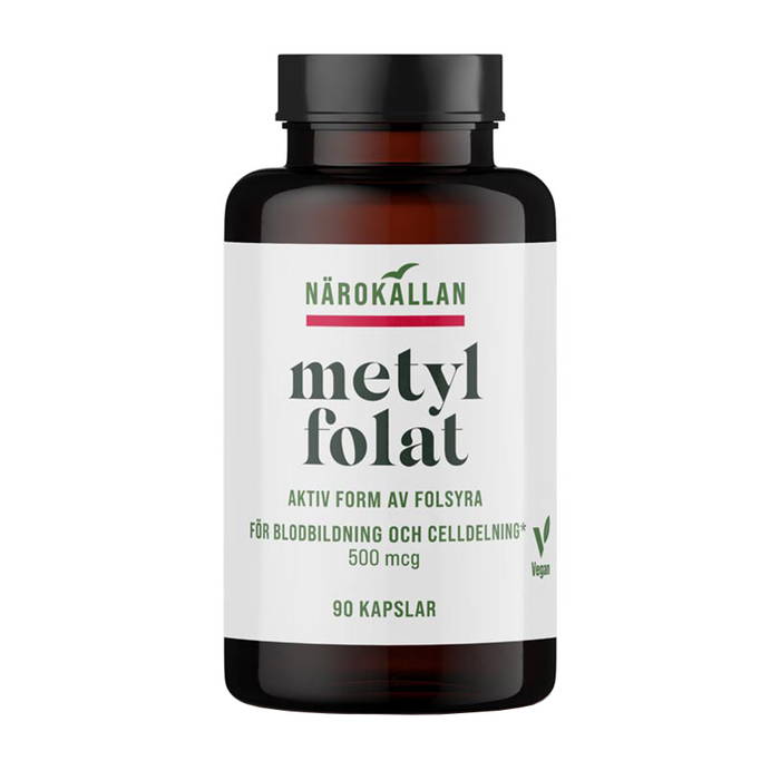 Metylfolat, 90 kapslar - Närokällan