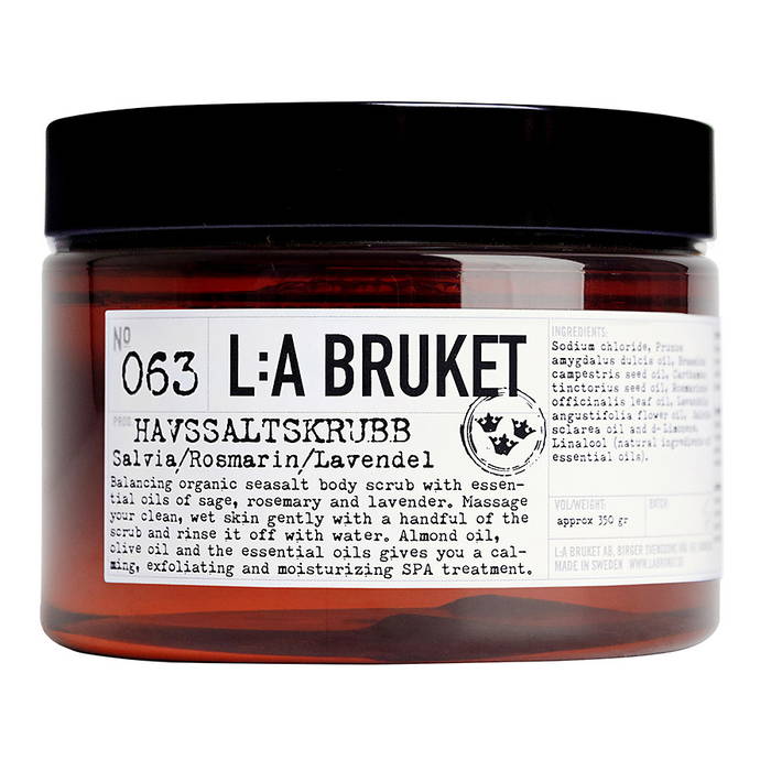 Saltskrubb Salvia, Rosmarin & Lavendel, 350g - L:a Bruket