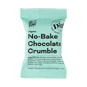 Organic No-Bake Chocolate Crumble, 12x35 g ekologisk - DIG