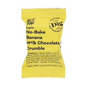 Organic No-Bake Banana M*lk Chocolate Crumble, 12x35g ekologisk - DIG